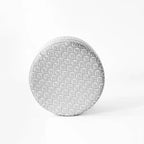 Cole Classics Pouf de rangement rond Pieds évasés en bois - HomePop