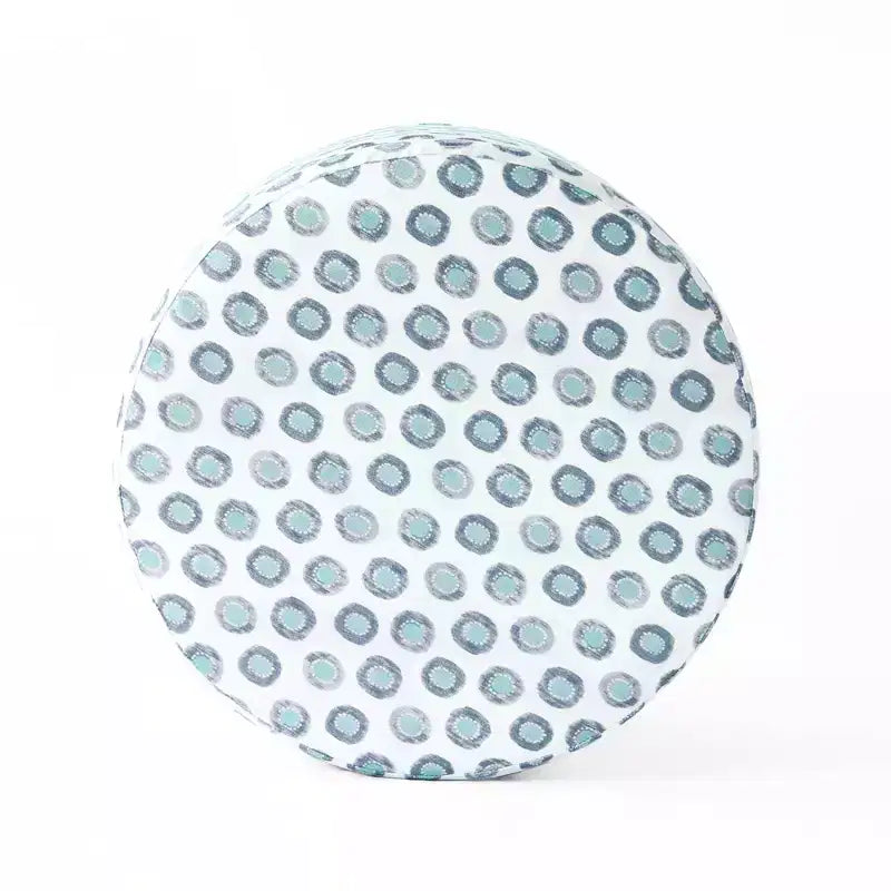 Cole Classics Pouf de rangement rond Pieds évasés en bois - HomePop
