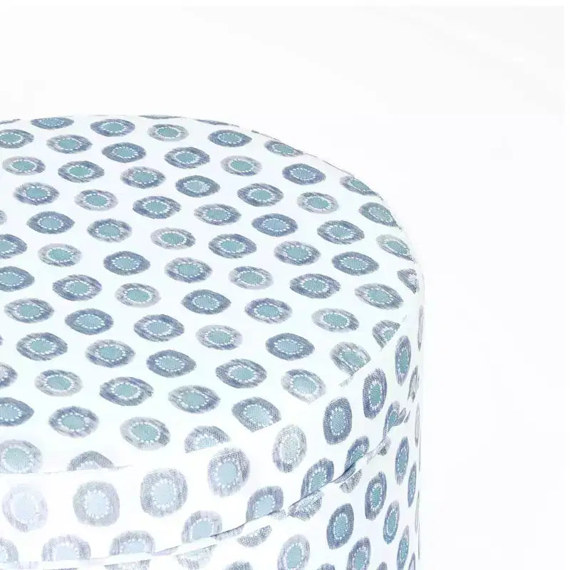 Cole Classics Pouf de rangement rond Pieds évasés en bois - HomePop