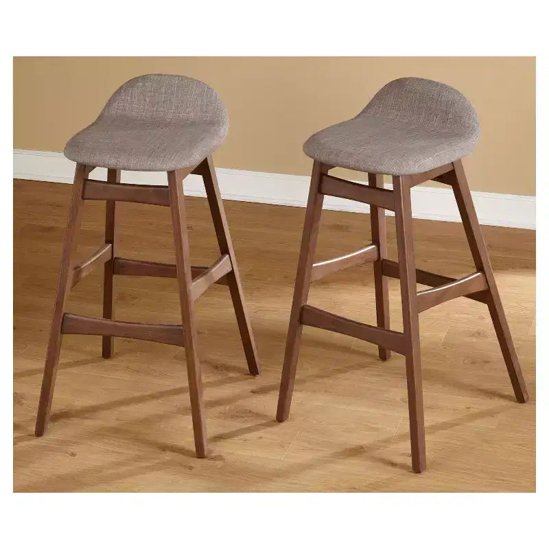 Lot de 2 tabourets de bar Buylateral de style Mid-Century Modern - Hauteur 76 cm