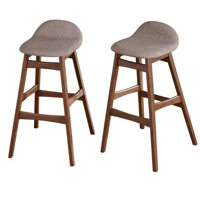 Lot de 2 tabourets de bar Buylateral de style Mid-Century Modern - Hauteur 76 cm