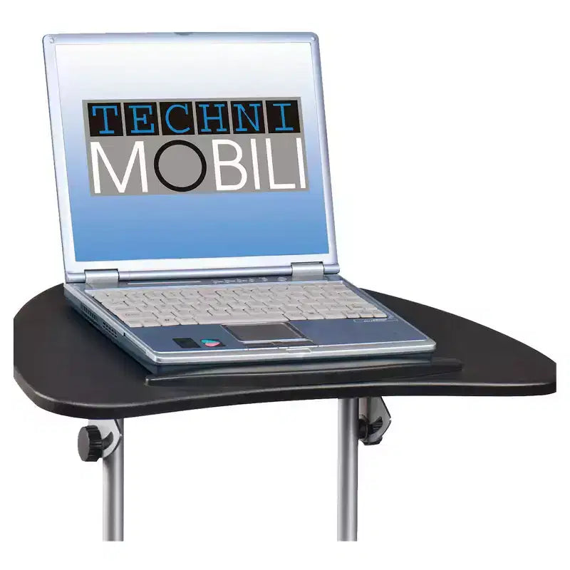 Chariot réglable pour ordinateur portable avec rangement - Techni Mobili