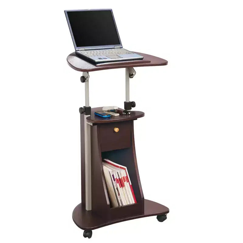 Chariot réglable pour ordinateur portable avec rangement - Techni Mobili