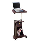 Chariot réglable pour ordinateur portable avec rangement - Techni Mobili