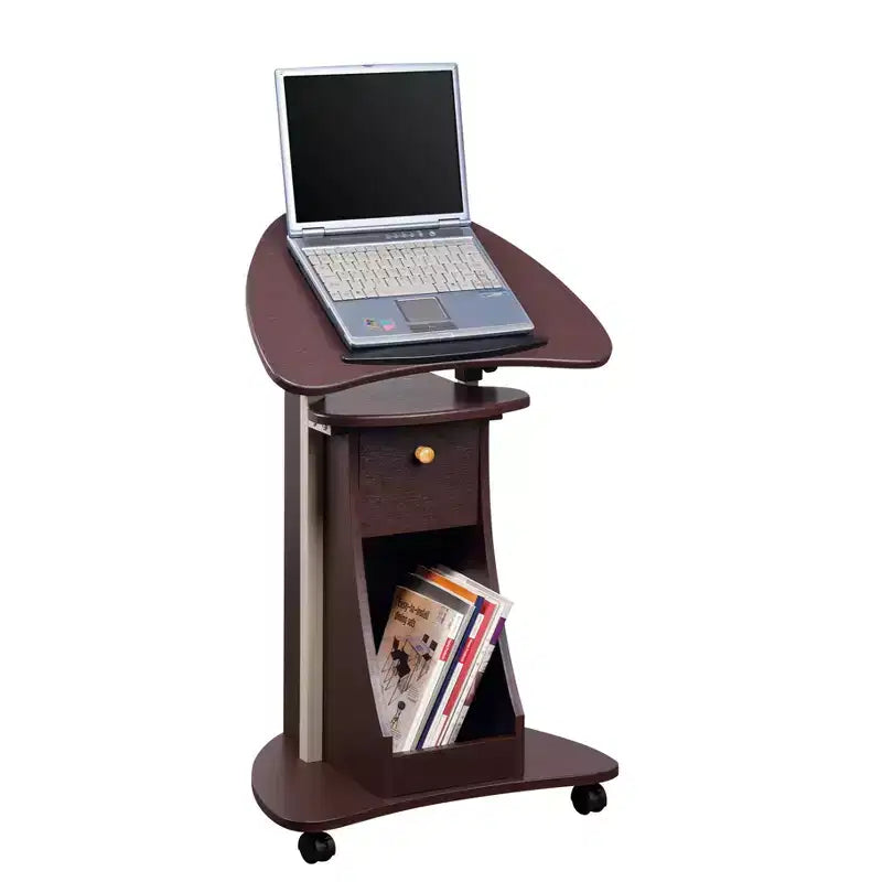 Chariot réglable pour ordinateur portable avec rangement - Techni Mobili