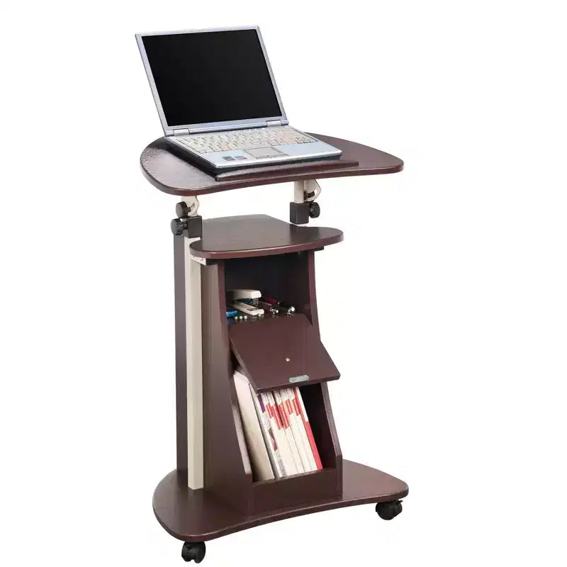 Chariot réglable pour ordinateur portable avec rangement - Techni Mobili