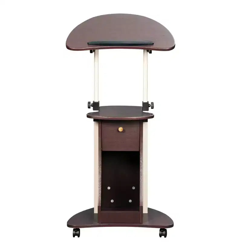 Chariot réglable pour ordinateur portable avec rangement - Techni Mobili