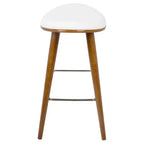 Lot de 2 tabourets de bar à hauteur de comptoir de 66 cm avec similicuir – LumiSource