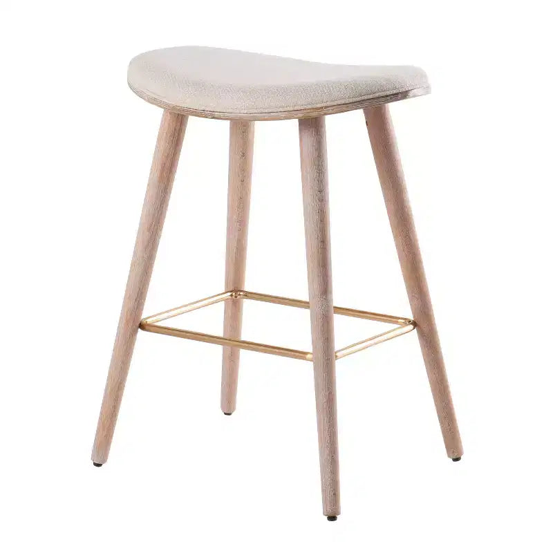 Lot de 2 tabourets de bar à hauteur de comptoir de 66 cm avec similicuir – LumiSource