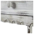 Table d'appoint en bois rustique - Finition antique rustique - Alaterre