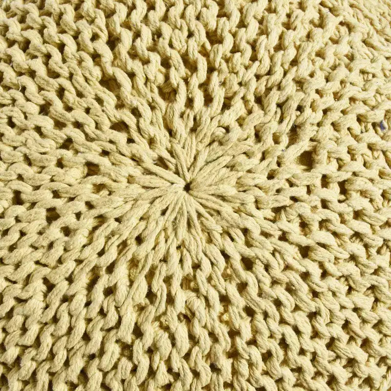 Pouf en tissu moderne fait main Yuny - Christopher Knight Home