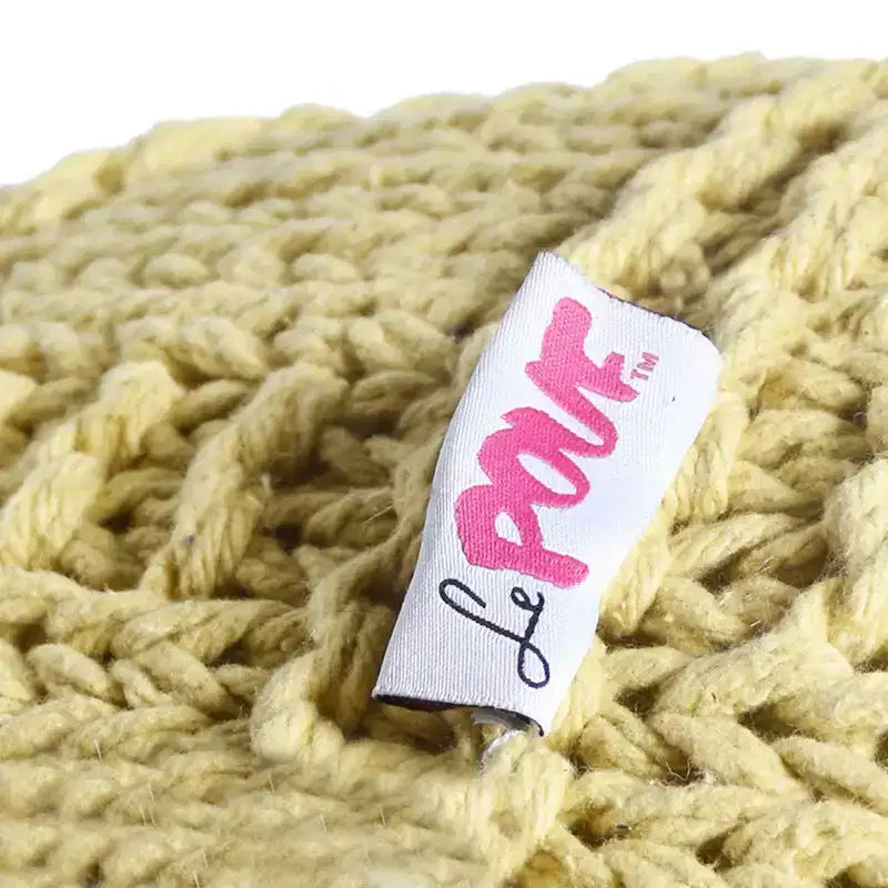 Pouf en tissu moderne fait main Yuny - Christopher Knight Home