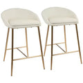 Set of 2 26 Matisse Glam Counter Height Barstools - LumiSource