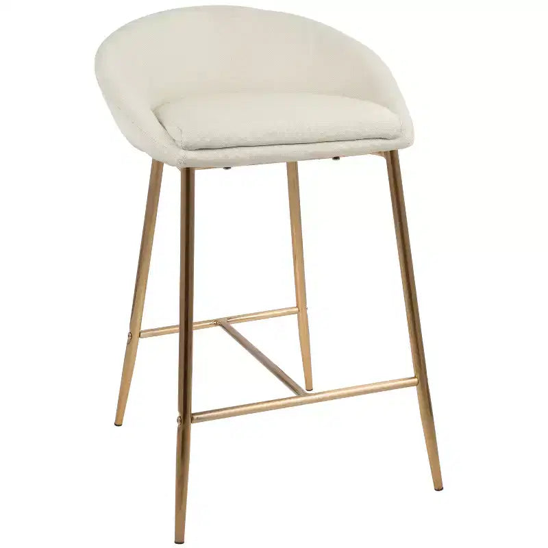 Lot de 2 tabourets de bar à hauteur de comptoir 26 Matisse Glam – LumiSource