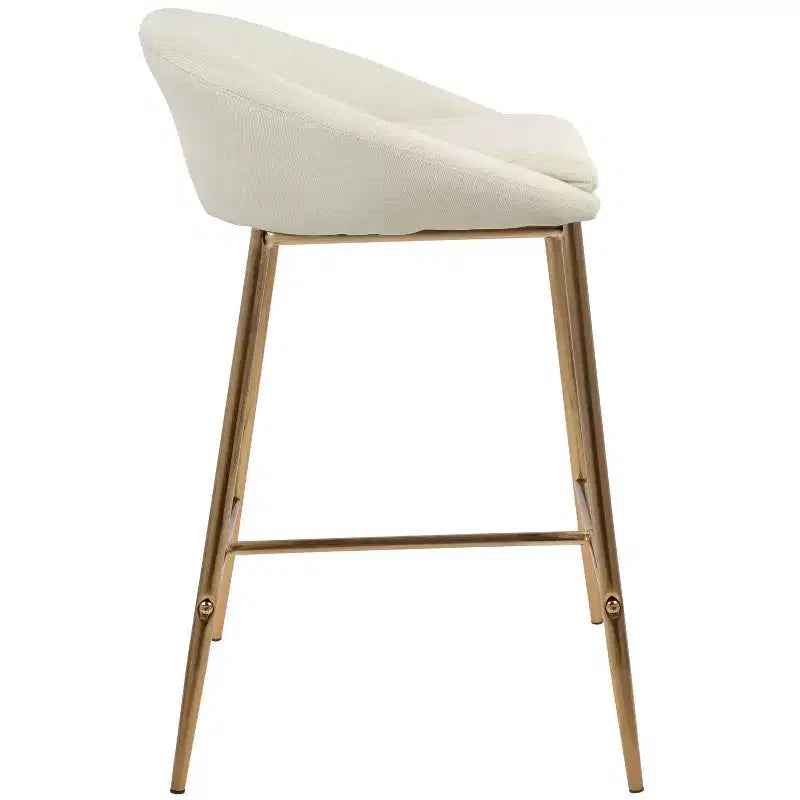 Lot de 2 tabourets de bar à hauteur de comptoir 26 Matisse Glam – LumiSource