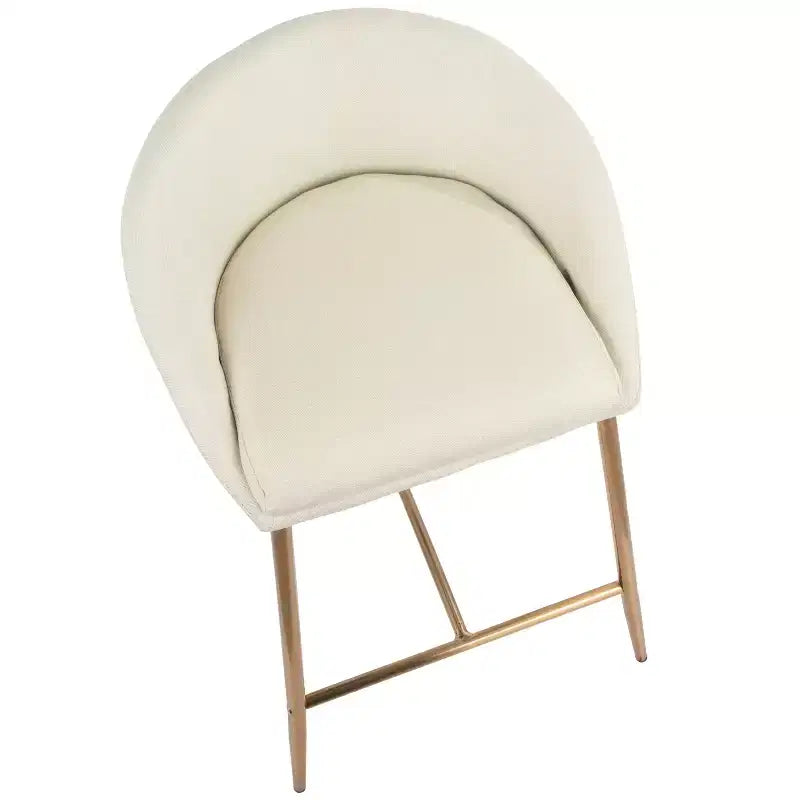 Lot de 2 tabourets de bar à hauteur de comptoir 26 Matisse Glam – LumiSource