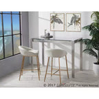 Lot de 2 tabourets de bar à hauteur de comptoir 26 Matisse Glam – LumiSource