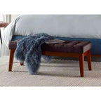 Banc rembourré touffeté Claire - Adore Decor