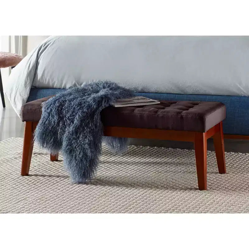 Banc rembourré touffeté Claire - Adore Decor