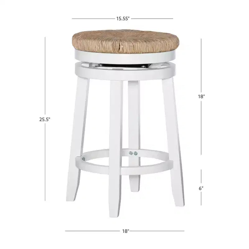 Tabouret de bar sans dossier Noah Swivel à hauteur de comptoir - Powell