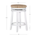 Tabouret de bar sans dossier Noah Swivel à hauteur de comptoir - Powell