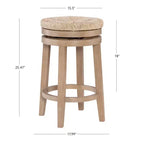 Tabouret de bar sans dossier Noah Swivel à hauteur de comptoir - Powell