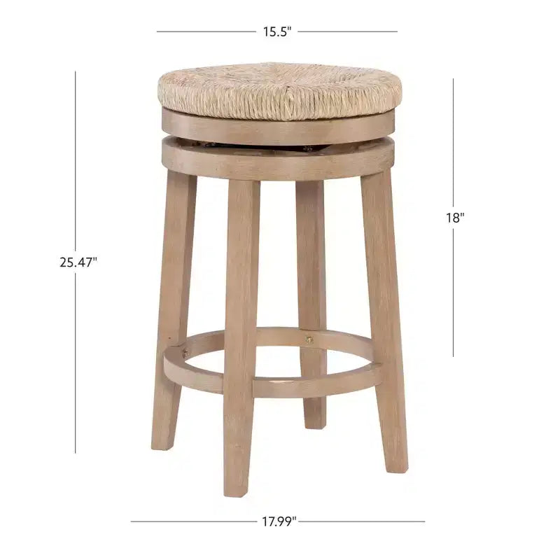 Tabouret de bar sans dossier Noah Swivel à hauteur de comptoir - Powell