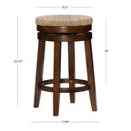 Tabouret de bar sans dossier Noah Swivel à hauteur de comptoir - Powell