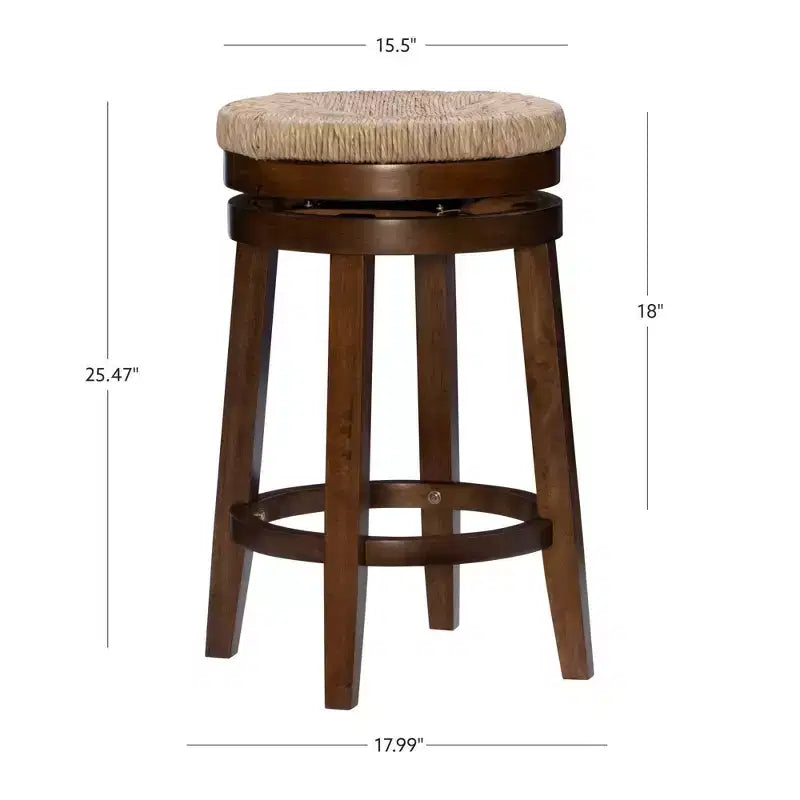 Tabouret de bar sans dossier Noah Swivel à hauteur de comptoir - Powell