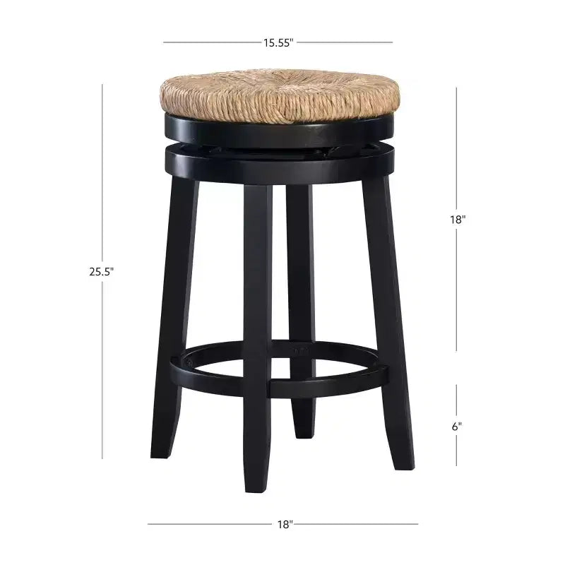 Tabouret de bar sans dossier Noah Swivel à hauteur de comptoir - Powell
