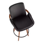 Tabouret de bar mi-hauteur Cosmo Mid-Century Modern - LumiSource