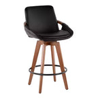 26 Cosmo Mid-Century Modern Counter Height Barstool - LumiSource