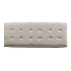 Grand banc de rangement capitonné classique - HomePop