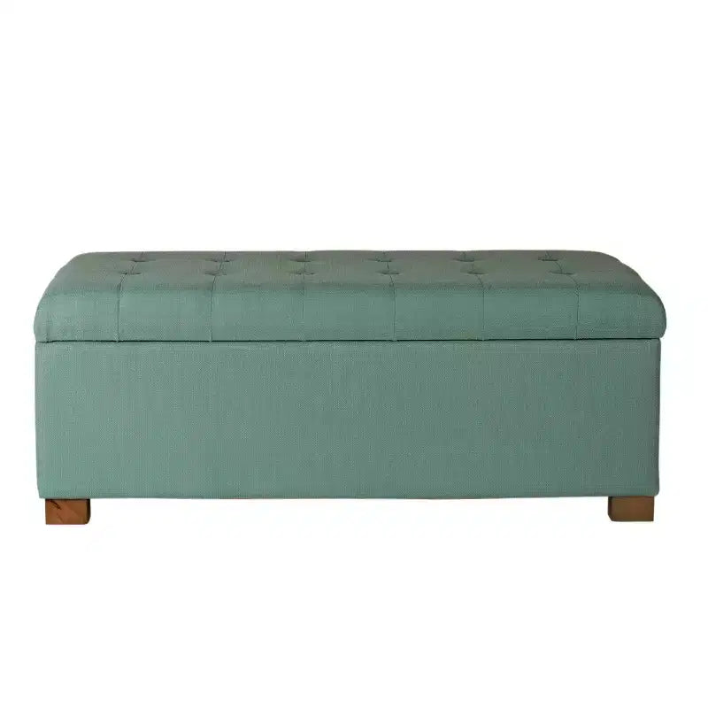 Grand banc de rangement capitonné classique - HomePop