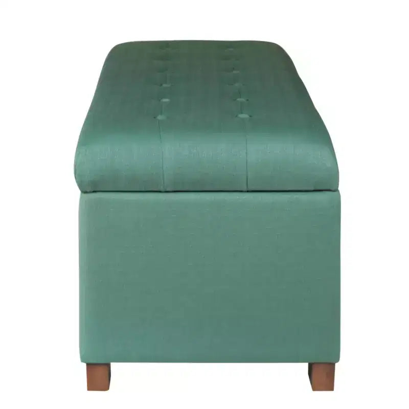 Grand banc de rangement capitonné classique - HomePop