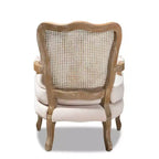 Fauteuil traditionnel en velours Vallea – Baxton Studio