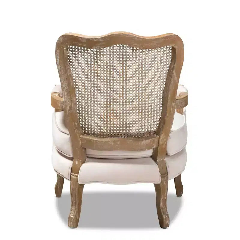 Fauteuil traditionnel en velours Vallea – Baxton Studio