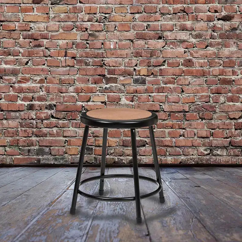 Lot de 2 tabourets robustes en acier noir – Hampden Furnishings