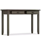 Table console/canapé Wyndenhall en bois massif, 46 po, couleur moka - Stratford
