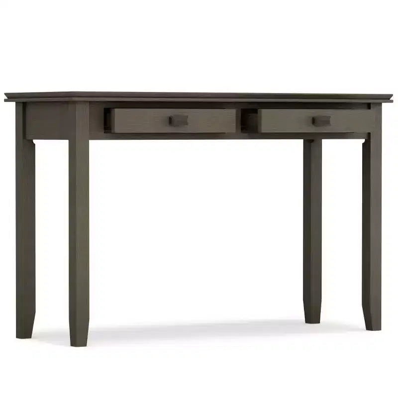 Table console/canapé Wyndenhall en bois massif, 46 po, couleur moka - Stratford