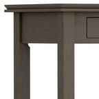 Table console/canapé Wyndenhall en bois massif, 46 po, couleur moka - Stratford