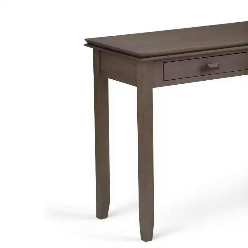 Table console/canapé Wyndenhall en bois massif, 46 po, couleur moka - Stratford