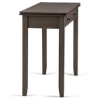 Table console/canapé Wyndenhall en bois massif, 46 po, couleur moka - Stratford
