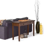 Table console/canapé Wyndenhall en bois massif, 46 po, couleur moka - Stratford