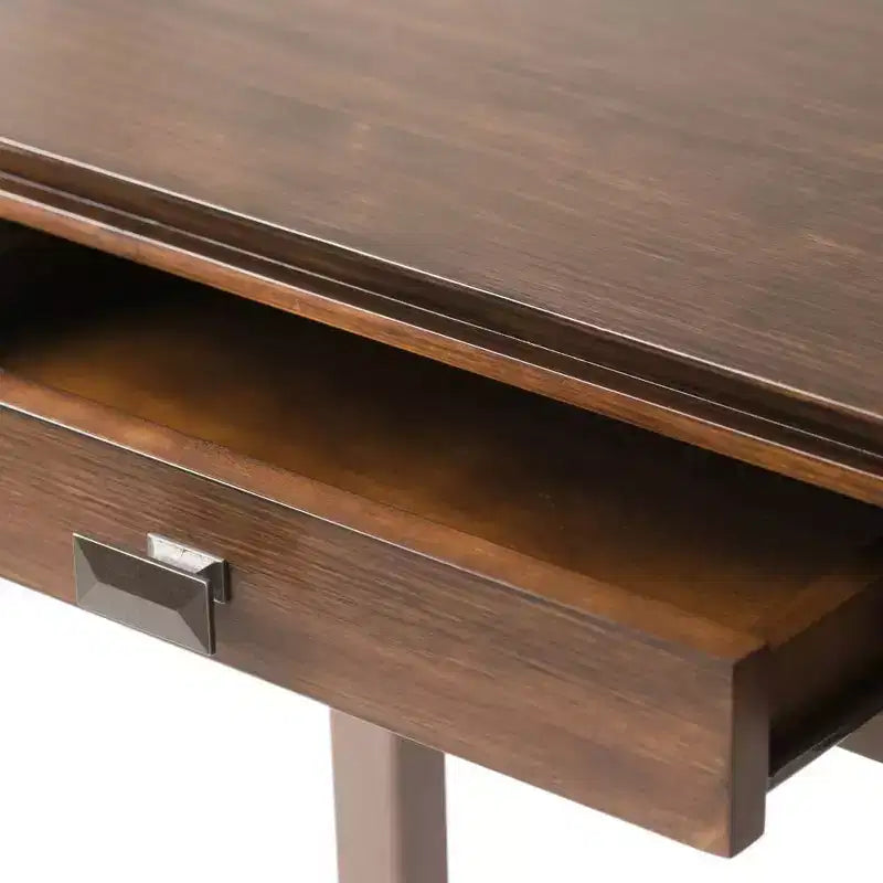Table console/canapé Wyndenhall en bois massif, 46 po, couleur moka - Stratford