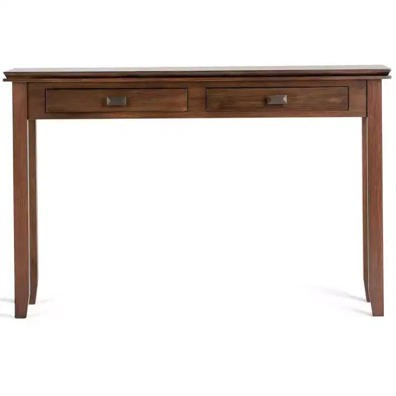 Table console/canapé Wyndenhall en bois massif, 46 po, couleur moka - Stratford