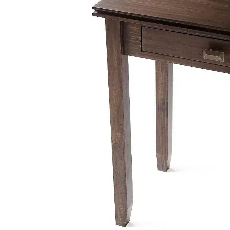 Table console/canapé Wyndenhall en bois massif, 46 po, couleur moka - Stratford