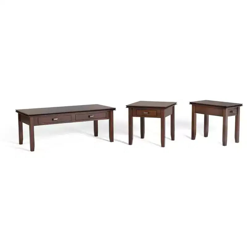 Table console/canapé Wyndenhall en bois massif, 46 po, couleur moka - Stratford