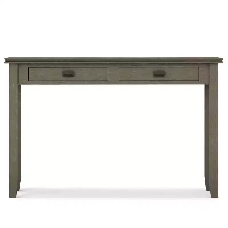 Table console/canapé Wyndenhall en bois massif, 46 po, couleur moka - Stratford