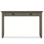 Table console/canapé Wyndenhall en bois massif, 46 po, couleur moka - Stratford
